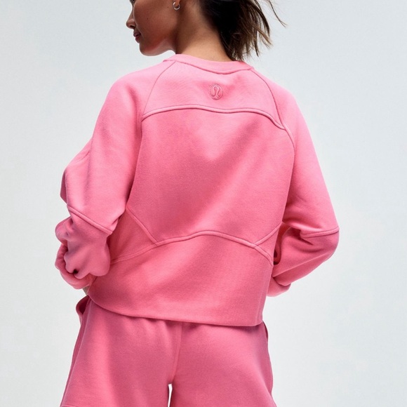 Lululemon Scuba Oversized Pullover NWT- XL/XXL and XS/S Sakura Pink - Picture 2 of 5